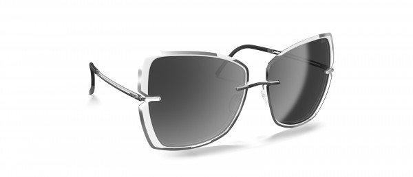 Silhouette New York Sky 8184 Sunglasses, 7000 SLM Silver Mirror Gradient