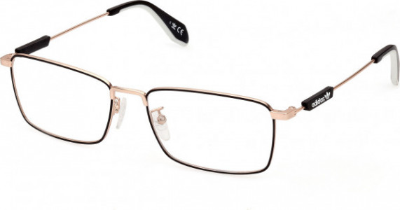 adidas Originals OR5039 Eyeglasses, 005 - Matte Black / Matte Pink Gold