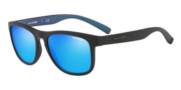 Arnette AN4252 WOKE Sunglasses, 254725 MATTE BLACK (BLACK)