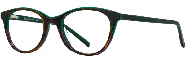 db4k Squad Goals Eyeglasses, 3 - Tortoise / Green / Purple