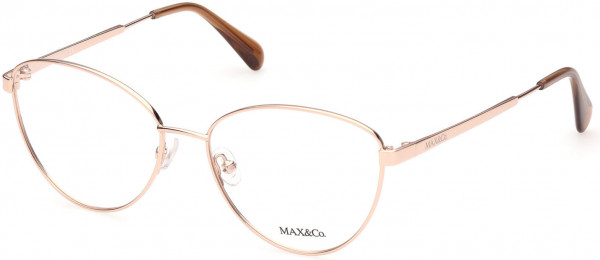 MAX&Co. MO5006 Eyeglasses, 028 - Shiny Rose Gold