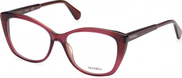 MAX&Co. MO5016 Eyeglasses, 071 - Shiny Bordeaux / Shiny Bordeaux