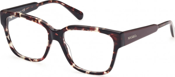 MAX&Co. MO5048 Eyeglasses, 052 - Light Brown/Havana / Violet/Havana