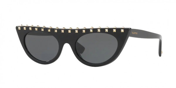 Valentino VA4018 Sunglasses, 500187 BLACK (BLACK)