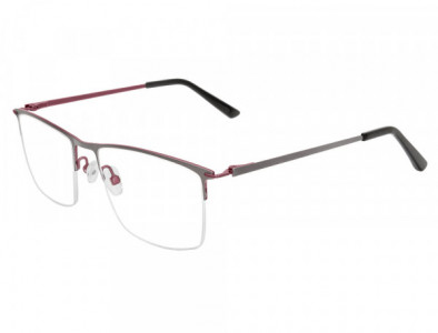 Club Level Designs CLD9346 Eyeglasses, C-1 Grey/Burgundy