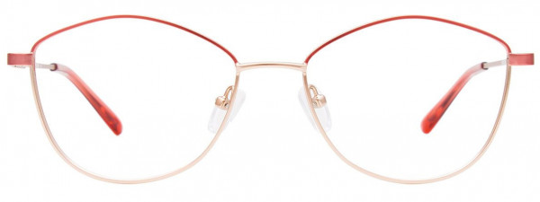 EasyClip EC608 Eyeglasses, 030 - Coral & Pink Gold