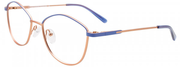 EasyClip EC608 Eyeglasses, 050 - Blue & Light Copper