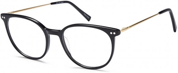 Di Caprio DC215 Eyeglasses, Black Gold
