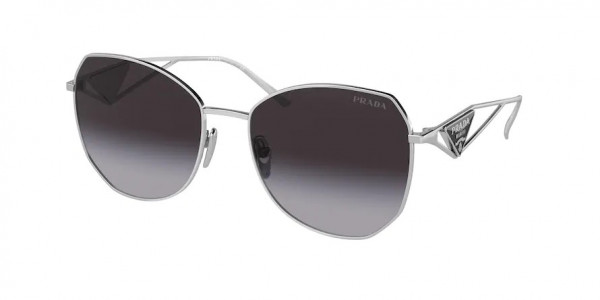 Prada PR 57YS Sunglasses, 1BC5D1 SILVER GREY GRADIENT (SILVER)