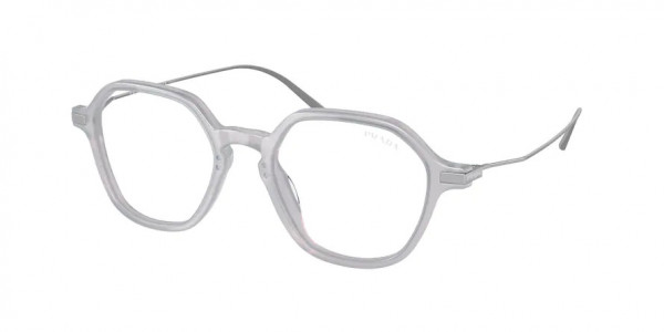 Prada PR 11YS Sunglasses, 17B08N OPAL WHITE CLEAR BLUE LIGHT FI (WHITE)