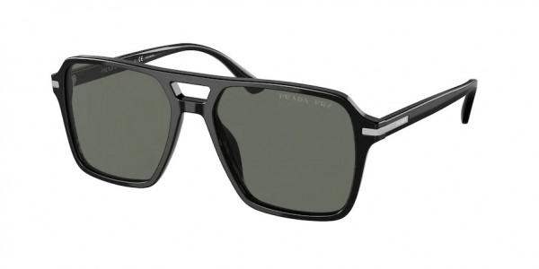 Prada PR 20YS Sunglasses, 1AB03R BLACK POLAR GREEN (BLACK)