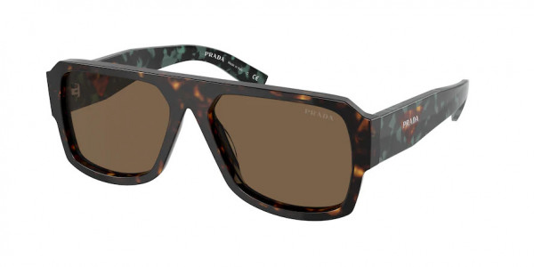 Prada PR 22YSF Sunglasses, 2AU06B HAVANA DARK BROWN (TORTOISE)
