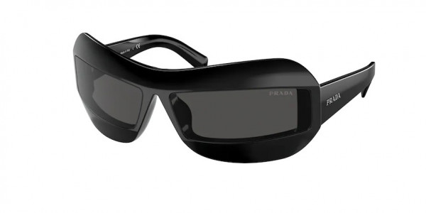 Prada PR 30YS Sunglasses, 1AB5S0 BLACK DARK GREY (BLACK)