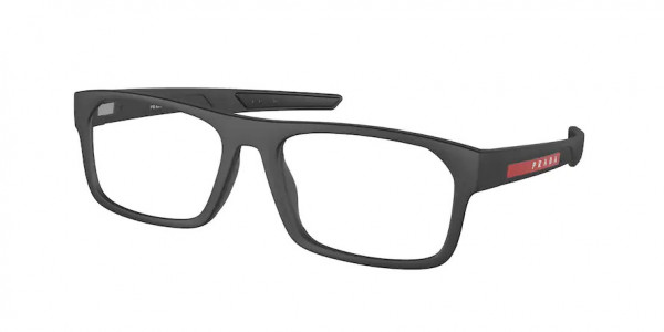 Prada Linea Rossa PS 08OV Eyeglasses, DG01O1 BLACK RUBBER (BLACK)