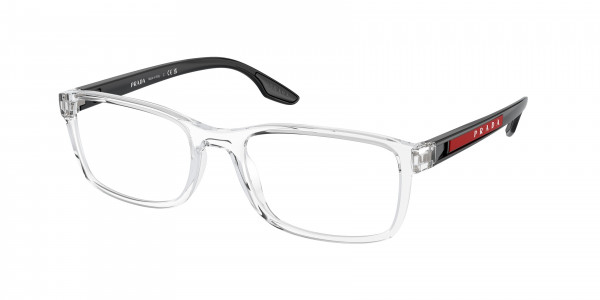 Prada Linea Rossa PS 09OV Eyeglasses, 2AZ1O1 CRYSTAL (WHITE)