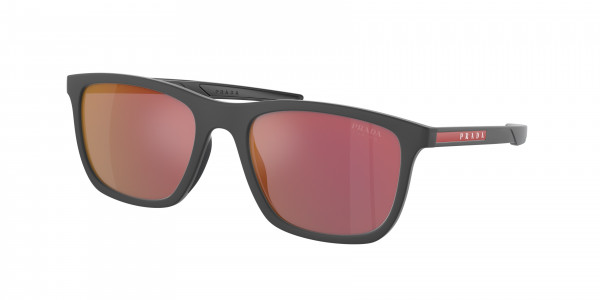 Prada Linea Rossa PS 10WS Sunglasses, UFK10A GREY RUBBER DARK GREY MIRROR R (GREY)