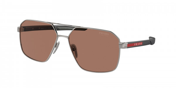 Prada Linea Rossa PS 55WS Sunglasses, 5AV50A GUNMETAL BROWN TUNING (GREY)
