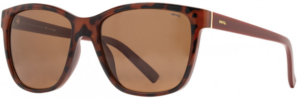 INVU INVU Sunwear 268 Sunglasses, 2 - Brown Demi / Burgundy