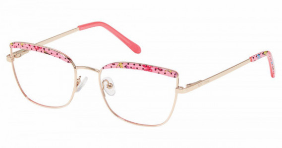 Betsey Johnson BJG GOSSIP GIRL Eyeglasses, rose