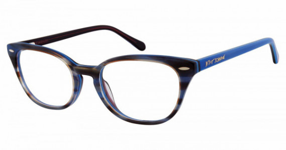 Betsey Johnson BJG HIPSTER Eyeglasses, blue