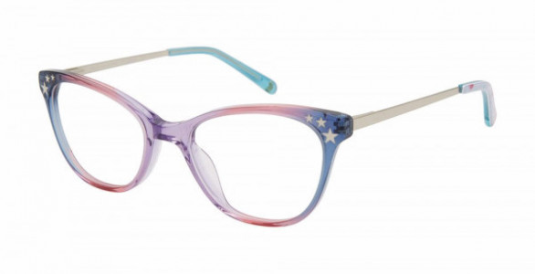 Betsey Johnson BJG YOU GO GIRL Eyeglasses, purple