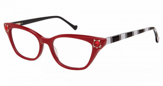 Betsey Johnson BET CLEOPATRA Eyeglasses, red