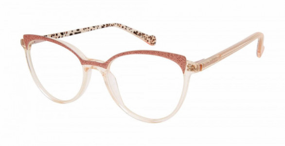 Betsey Johnson BET THE 411 Eyeglasses, rose