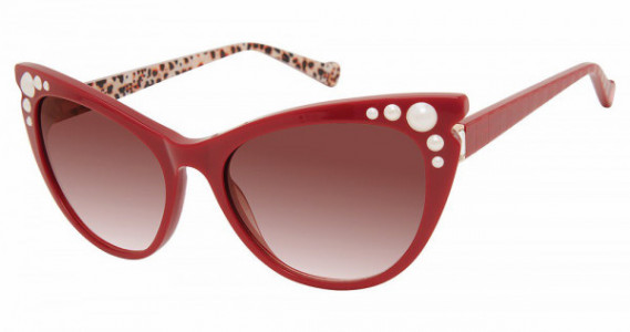 Betsey Johnson BET TOP IT OFF Sunglasses, red