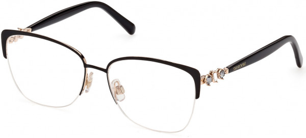 Swarovski SK5444 Eyeglasses, 005 - Black/other