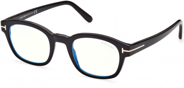 Tom Ford FT5808-B Eyeglasses, 001 - Shiny Black, 