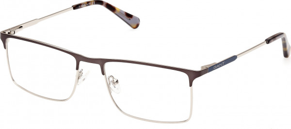 Gant GA3263 Eyeglasses, 020 - Matte Dark Ruthenium / Shiny Light Ruthenium