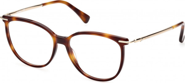 Max Mara MM5050 Eyeglasses, 052 - Dark Havana / Shiny Pale Gold