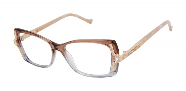 Tura TE278 Eyeglasses, Brown/Lilac/Rose Gold (BRN)