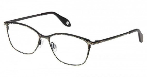 Fysh UK F-3687 Eyeglasses, M200-BLACK GOLD SHIMMER