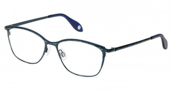 Fysh UK F-3687 Eyeglasses, M201-NAVY SHIMMER