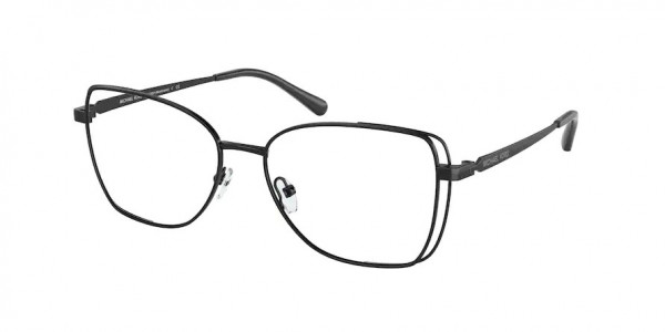 Michael Kors MK3059 MONTEROSSO Eyeglasses, 1005 MONTEROSSO BLACK (BLACK)