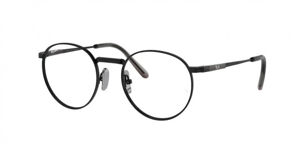 Ray-Ban Optical RX8237V ROUND TITANIUM Eyeglasses, 1237 ROUND TITANIUM BLACK (BLACK)