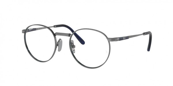 Ray-Ban Optical RX8237V ROUND TITANIUM Eyeglasses, 1238 ROUND TITANIUM GUNMETAL (GREY)