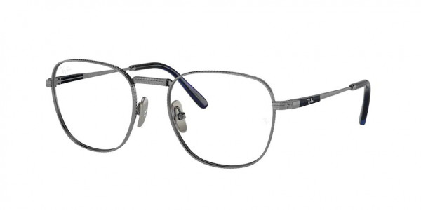 Ray-Ban Optical RX8258V FRANK TITANIUM Eyeglasses, 1238 FRANK TITANIUM GUNMETAL (GREY)