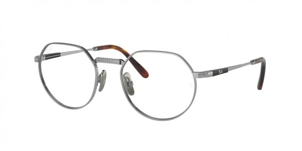Ray-Ban Optical RX8265V JACK TITANIUM Eyeglasses, 1224 JACK TITANIUM SILVER (SILVER)