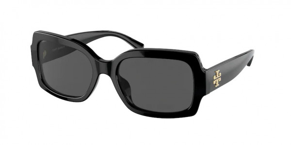 Tory Burch TY7135UM Sunglasses, 17098G BLACK SOLID GREY (BLACK)