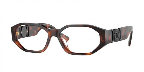 Versace VE3320U Eyeglasses, 5217 LIGHT HAVANA (TORTOISE)