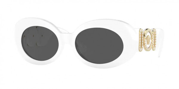 Versace VE4426BU Sunglasses, 314/87 WHITE DARK GREY (WHITE)