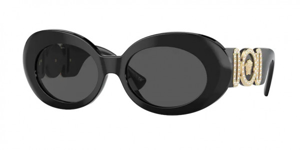 Versace VE4426BU Sunglasses, GB1/87 BLACK DARK GREY (BLACK)