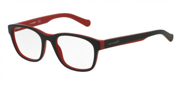 Arnette AN7081 SELECTOR Eyeglasses, 1135 SELECTOR MATTE BLACK ON RED (MATTE BLACK ON RED)