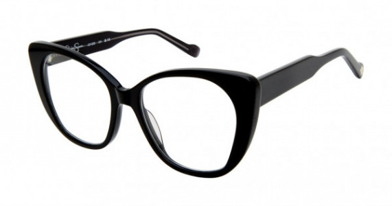 Jessica Simpson JO1202 Eyeglasses, OX BLACK OVER CRYSTAL