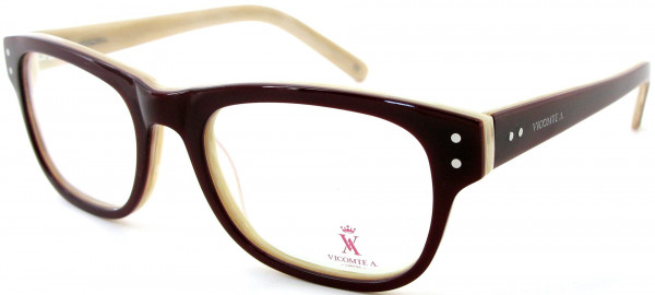 Vicomte A. VA40066 Eyeglasses, C4 RED/CREAM