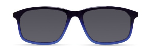 ECO by Modo BEECH Eyeglasses, DARK BLUE - SUN CLIP
