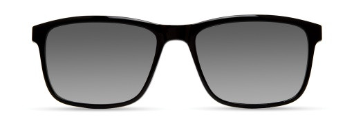 ECO by Modo SAFFRON Eyeglasses, BLACK/GUN - SUN CLIP
