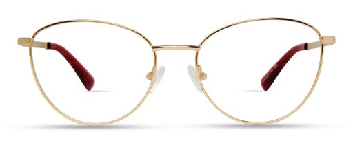 Derek Lam ASHLEY Eyeglasses, GOLD BURGUNDY